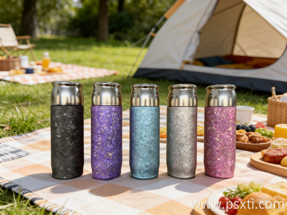 PSX Titanium Kettle With An Icy Floral Pattern